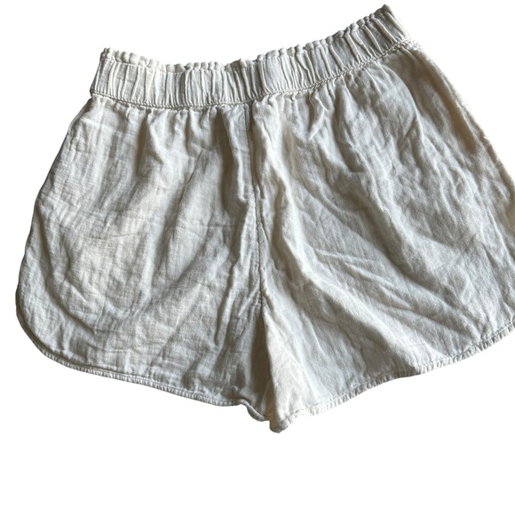 Universal Thread Pants - Universal Thread Short  Beige Cotton Elastic Waist Casual Travel‎ Beach Small